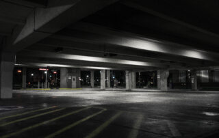 Photography of empty parking lot