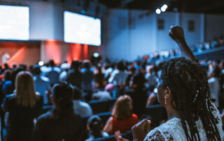 Photo of people gathering in room