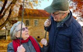 Couple elderly man old